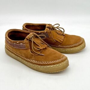 LaidbackLondon Women's Sz 38/7-7.5 Beaded Erku Chukka Moccasins Sundance